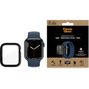 PanzerGlass Apple Watch 9/8/7 (45mm) Full Body Protection Cover + Indbygget Skærmbeskyttelse m. Anti-Bacterial - Sort