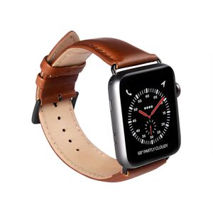 Apple Watch (38/40/SE/41MM) GEAR Buffalo Ægte Læder Rem - Brun