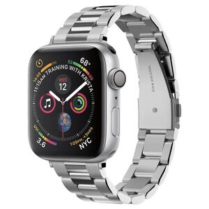 Apple Watch (38/40/SE/41MM) Spigen Modern Fit Band - Rustfri Stål Rem inkl. Stifter - Sølv