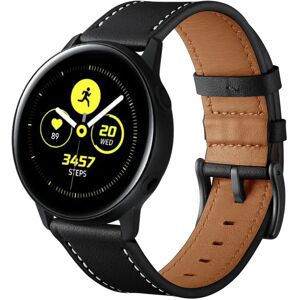 MOBILCOVERS.DK Universal Smartwatch Læder Rem (20mm) - Sort