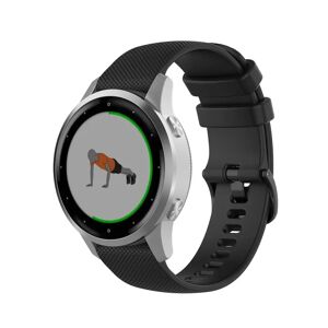 MOBILCOVERS.DK Smartwatch Silikone Rem (18mm) Riflet - Sort