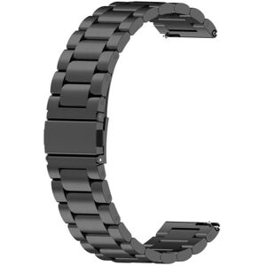 MOBILCOVERS.DK Smartwatch Rem Rustfri Stål (20mm) - Sort