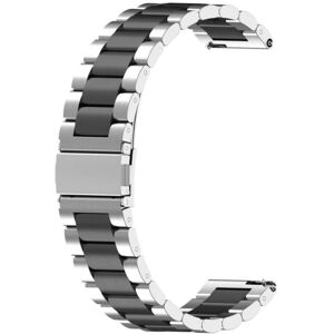 MOBILCOVERS.DK Smartwatch Rem Rustfri Stål (22mm) - Sølv / Sort