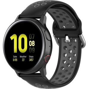 MOBILCOVERS.DK Smartwatch Hullet Silikone Rem (20mm) - Sort / Grå