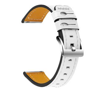 MOBILCOVERS.DK Universal Smartwatch Ko-Læder Rem (20mm) - Hvid