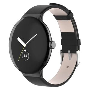 MOBILCOVERS.DK Google Pixel Watch 1 / 2 Læder Rem - Sort