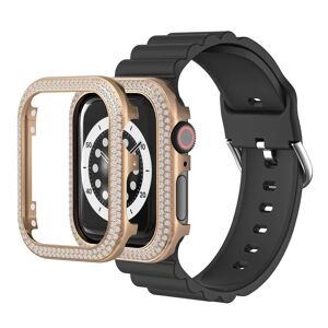 MOBILCOVERS.DK Apple Watch (44mm) Metal Cover m. Rhinsten - Rose Gold