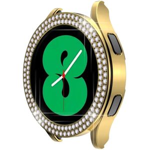 MOBILCOVERS.DK Samsung Galaxy Watch 4 / 5 44mm Hårdt Plast Cover m. Rhinsten - Guld