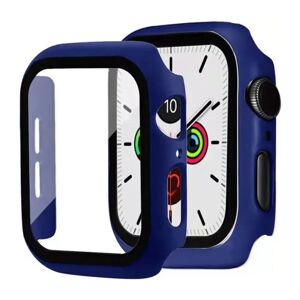 MOBILCOVERS.DK Apple Watch 9/8/7 (45mm) Hård Plast Cover m. Indbygget Skærmbeskyttelse - Mørkeblå