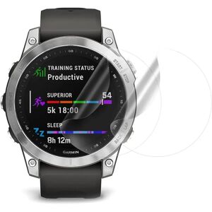 MOBILCOVERS.DK Garmin Fenix 7 Plastik Beskyttelsesfilm - 2 stk. - Gennemsigtig