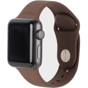 Apple Watch (38/40/SE/41MM) Holdit Silikone Rem - Dark Brown