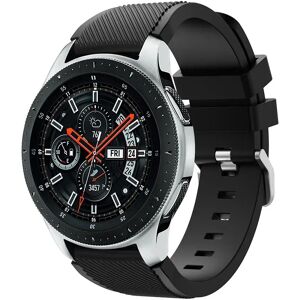 MOBILCOVERS.DK Samsung Galaxy Watch 46 mm Twill Texture Silicone Watchband - Sort