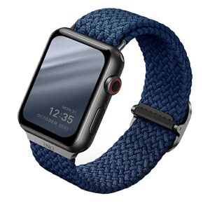 Apple Watch (38/40/SE/41MM) UNIQ Aspen Flettet Stof Rem - Blå