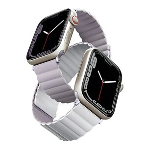 Apple Watch (42/44/SE/45/49mm) UNIQ Revix Magnetisk Vendbar Urrem - Lilla / Hvid