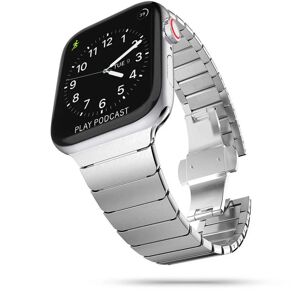 Apple Watch (42/44/SE/45/49mm) Tech-Protect Linkband Stål Rem - Sølv