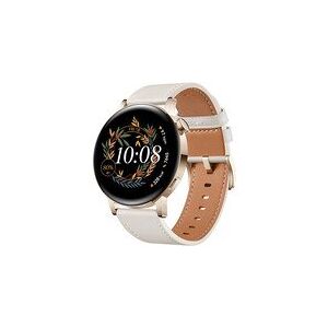 Huawei   Watch GT 3 (42mm) - Smartwatch med rem - håndledsstørrelse: 130-190 mm - Gold/Hvid