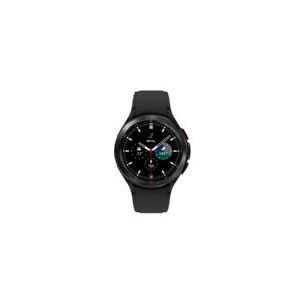 Samsung®   Galaxy Watch4 Classic - 46 mm - sort - smart ur med rillesportsbånd - fluoroelastomer - sort - display 1.4 - 16 GB - NFC, Wi-Fi, Bluetoot