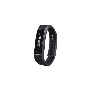 Hama Fit Track 1900 - Sort - aktivitetssporer med armbånd - håndledsstørrelse: op til 240 mm - display 0.86 - monokrom - Bluetooth - 19 g - sort