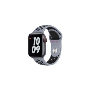 Apple 40mm Nike Sport Band - Urrem for smart watch - Almindelig størrelse - obsidian-damp/sort - for Watch (38 mm, 40 mm, 41 mm)