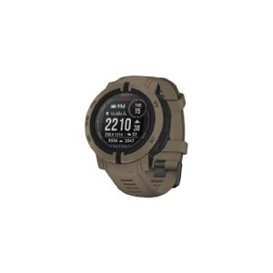 Garmin Instinct 2 Solar - Tactical Edition - 45 mm - prærieulv-gyldenbrun - sportsur med bånd - silikone - håndledsstørrelse: 135-230 mm - monokrom - 32 MB - Bluetooth, ANT+ - 53 g