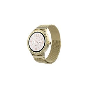 DENVER SW-360 - Guld - smart ur med netarmbånd - display 1.22 - Bluetooth