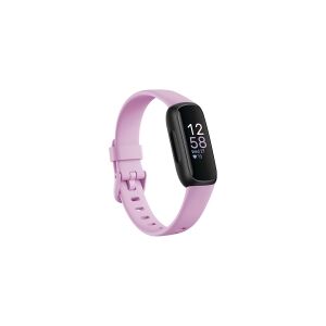 Fitbit Inspire 3 - Sort - aktivitetssporer med bånd - lilac bliss - håndledsstørrelse: op til 221 mm - Bluetooth