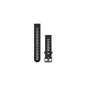 Garmin - Urrem for smart watch - 127 - 204 mm - sort med skifer hardware - for Forerunner 245, 55  Venu Sq, Sq Music Edition  vívoactive 3  vívomove 3, Luxe, Style