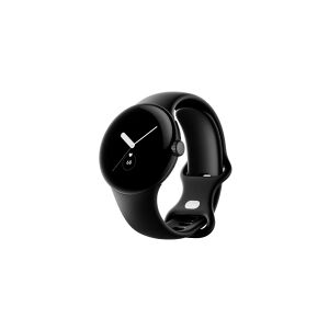 Google Pixel Watch - Matsort - smart ur med bånd - fluoroelastomer - obsidian - båndstørrelse: L - 32 GB - Wi-Fi, NFC, Bluetooth - 36 g