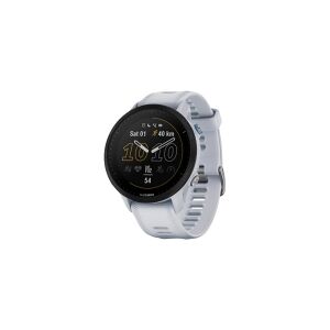 Garmin Forerunner 955 - Sportsur med rem - silikone - håndledsstørrelse: 130-220 mm - display 1.3 - 32 GB - Bluetooth, Wi-Fi, ANT+ - 52 g - whitestone