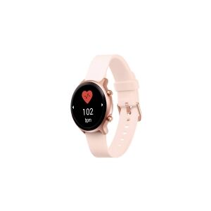 Doro Watch - Pink - smart ur med rem - TPU-silikone - Pink - display 1.28 - Bluetooth - 45 g