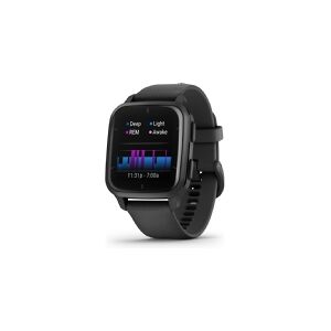 Garmin Venu Sq 2 Music Edition - 40 mm - sort - smart ur med bånd - silikone - skifer - håndledsstørrelse: 125-190 mm - display 1.41 - Bluetooth, Wi-Fi, ANT+ - 38 g