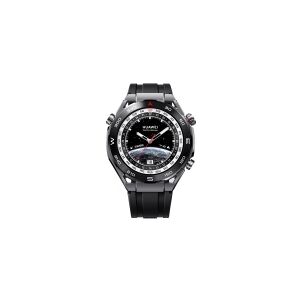 Huawei Watch Ultimate - Smart ur med rem - Hydrogenated Nitrile Butadiene Rubber (HNBR) - håndledsstørrelse: 140-210 mm - display 1.5 - NFC, Bluetooth - 76 g - expedition black