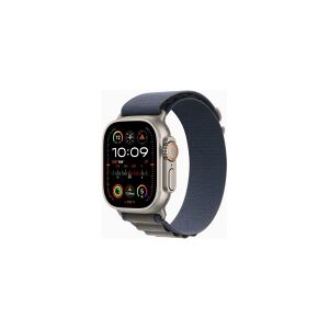 Apple Watch Ultra 2 - 49 mm - titanium - smart ur med Alpine Loop - tekstil - blå - båndstørrelse: M - 64 GB - Wi-Fi, LTE, UWB, Bluetooth - 4G - 61.4