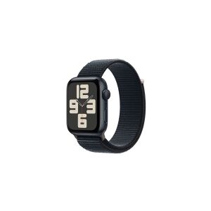 Apple Watch SE (GPS) - 2. generation - 44 mm - midnatsaluminium - smart ur med sportsløkke - vævet nylon - midnat - håndledsstørrelse: 145-220 mm - 32 GB - Wi-Fi, Bluetooth - 32.9 g