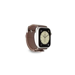 SBS Eco Leather urrem til Apple Watch 42/44/45/49mm. Brun