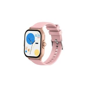 Colmi C63 smartwatch, urkasse i rosaguld med pink rem