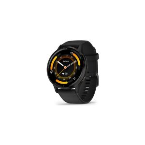 Garmin Venu 3 - 45 mm - sort fiberforstærket polymer - smart ur med bånd - silikone - håndledsstørrelse: 135-200 mm - display 1.4 - 8 GB - Bluetooth, Wi-Fi, ANT+ - 30 g