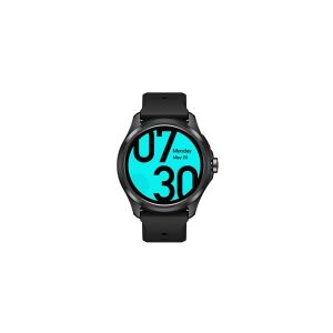 Mobvoi TicWatch Pro 5 - 50 mm - smart ur med bånd - silikone - display 1.43 - 32 GB - Wi-Fi, NFC, Bluetooth - 44.3 g - obsidian