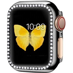 Apple Watch Serie 4/5/6/se/se2 Cover Diamond Case - 44mm - Sort