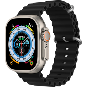 Apple Watch Ultra Rem - Silikone - 42-49 Mm - Sort