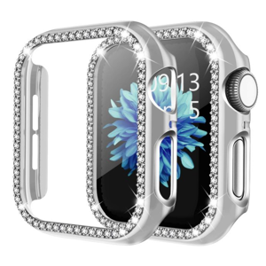 Apple Watch Series 7/8 Cover Diamond Case - 45 Mm - Sølv