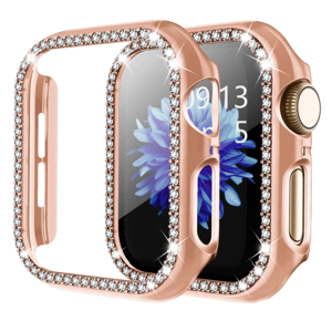 Apple Watch Series 7/8 Cover Diamond Case - 41 Mm - Rosa Guld
