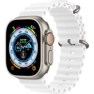 Apple Watch Ultra Rem - Silikone - 42-49 Mm - Hvid