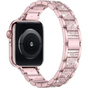 Pallas Sweden Apple Watch-kompatibelt armbånd Strass ROSE GULD 42/44/45/49 mm Pink gold