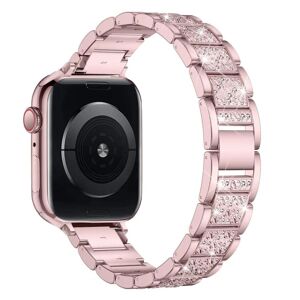 Pallas Sweden Apple Watch-kompatibelt armbånd Strass ROSE GULD 38/40/41 mm metal Pink gold