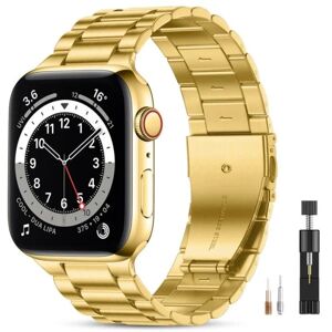 Pallas Sweden Apple Watch-kompatibelt armbånd Metal GULD 42/44/45/49 mm Gold