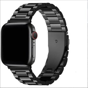 Sort, kompatibel med Apple Watch armbånd 42mm/44mm/45mm/49mm,