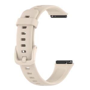 Generic Huawei Band 7 silicone watch strap - Ivory White White
