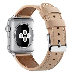 Generic Apple Watch (45 mm) urrem af ægte okselæder i øverste lag - Apri Brown
