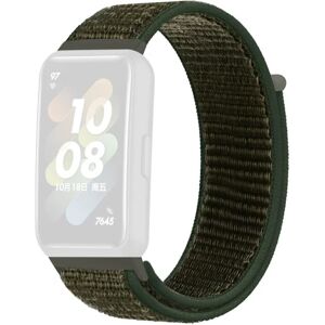 Generic Huawei Band 7 nylon watch strap - Army Green Green